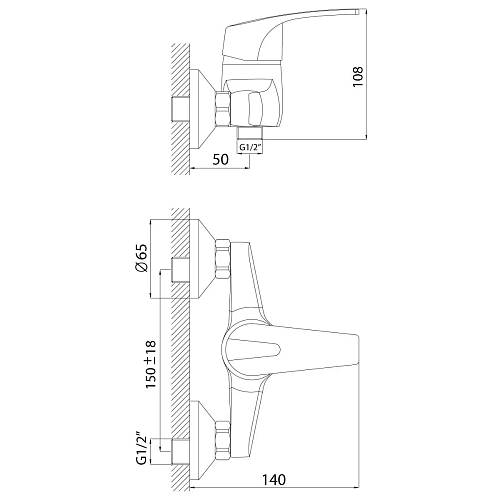 Смеситель для душа Rossinka D40-41 Смеситель для душа Rossinka D40-41