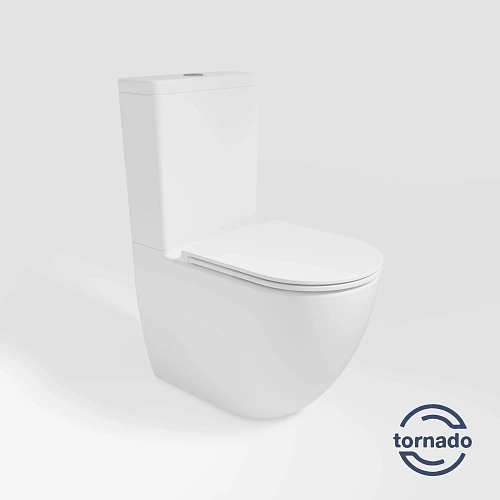 Унитаз напольный Vincea Tornado Globo VT2-14T белый, ультратонкое сиденье, soft-close, P-trap Унитаз напольный Vincea Tornado Globo VT2-14T белый, ультратонкое сиденье, soft-close, P-trap