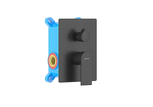 Смеситель для ванны Aquatek ЛИРА AQ1446MB Черный матовый, встраиваемый Смеситель для ванны Aquatek ЛИРА AQ1446MB Черный матовый, встраиваемый