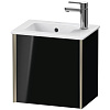 Картинка анонса товара «тумба под раковину duravit xviu xv4024rb140 подвесная 41 см черный глянцевый»