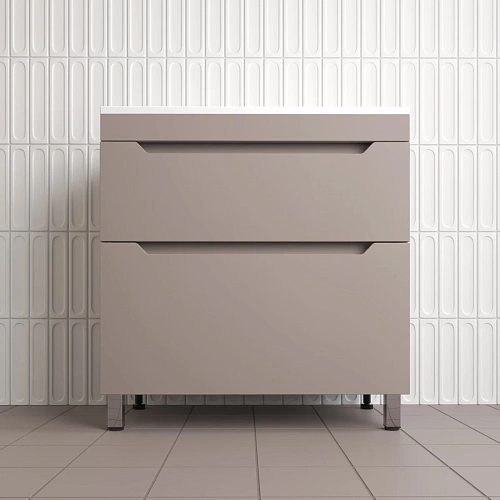 Тумба под раковину Style Line Остин 80 см ЛС-00002398 напольная, тауп темный Тумба под раковину Style Line Остин 80 см ЛС-00002398 напольная, тауп темный