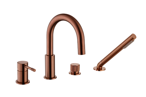 Смеситель на борт ванны Boheme Uno 460-CB Copper Brushed Смеситель на борт ванны Boheme Uno 460-CB Copper Brushed