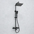 Душевая система WasserKRAFT A299.255.130.BM Thermo с термостатом черный Душевая система WasserKRAFT A299.255.130.BM Thermo с термостатом черный