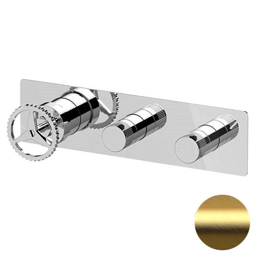 Смеситель для душа Remer Chrono CH98D2WBBG, золото брашированное Смеситель для душа Remer Chrono CH98D2WBBG, золото брашированное