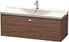 Тумба под раковину Duravit Brioso BR402301021 подвесная 122 см Европейский дуб