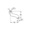 Излив 90мм GROHE 43957000 Излив 90мм GROHE 43957000
