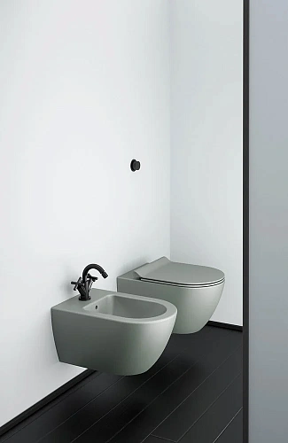 Биде подвесное GSI PURA бежевый матовый (8865108) Биде подвесное GSI PURA бежевый матовый (8865108)