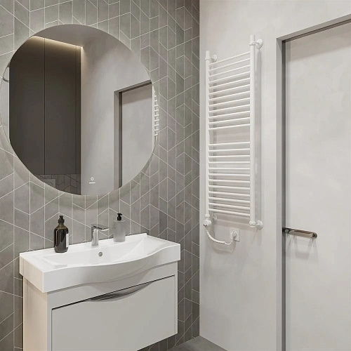 Полотенцесушитель электрический EWRIKA Медея S 120х40, L, белый 537545 Полотенцесушитель электрический EWRIKA Медея S 120х40, L, белый 537545