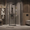 Душевой уголок GROSSMAN Pragma 302.K33.03.1010.42.00 (100x100x195) трапеция,распашн,графит сатин,стекло прозр Душевой уголок GROSSMAN Pragma 302.K33.03.1010.42.00 (100x100x195) трапеция,распашн,графит сатин,стекло прозр