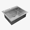 Кухонная мойка Paulmark KRONER-PRO 59, PM705951-BS, брашированная 590х510мм Кухонная мойка Paulmark KRONER-PRO 59, PM705951-BS, брашированная 590х510мм