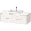 Картинка анонса товара «тумба под раковину duravit happy d.2 plus hp496202222 подвесная 130 см белая»