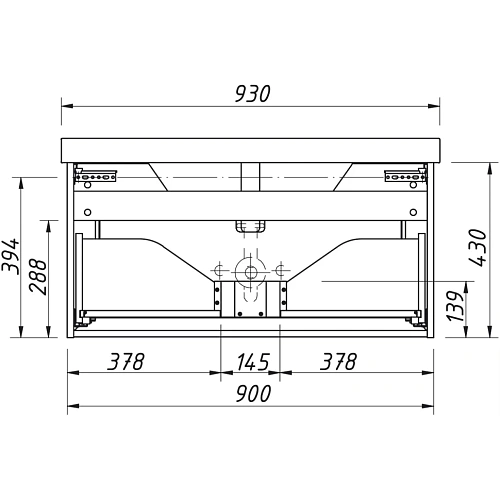 Тумба под раковину Caprigo PONZA-A 90 13513-В231 Тумба под раковину Caprigo PONZA-A 90 13513-В231