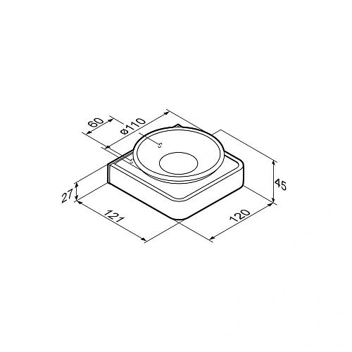 Мыльница Damixa Jupiter DA7734200 стеклянная Мыльница Damixa Jupiter DA7734200 стеклянная