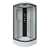 Картинка анонса товара «душевая кабина niagara classic ng-6703-14p (800х800х2150) средний поддон (26см) стекло прозрачное черные профиля 67031414p»