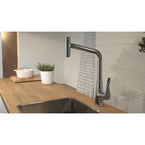 Смеситель для кухни hansgrohe Metris 14820800 Смеситель для кухни hansgrohe Metris 14820800