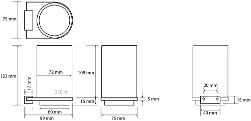 Стакан Bemeta GALLA 108110010 Стакан Bemeta GALLA 108110010
