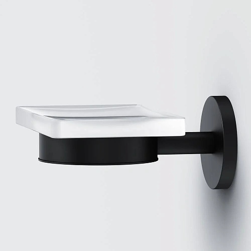 Мыльница AM.PM X-Joy A85A34222, стеклянная черный Мыльница AM.PM X-Joy A85A34222, стеклянная черный