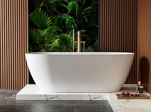 Ванна из искусственного камня CEZARES Solid Surface CZR-RELAX-170-80-57-SSB 1700x800x575 Ванна из искусственного камня CEZARES Solid Surface CZR-RELAX-170-80-57-SSB 1700x800x575