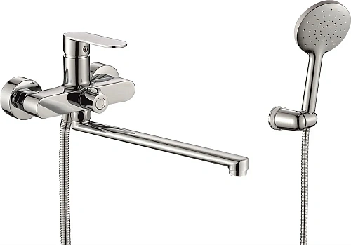 Смеситель для ванны Rush Luson LU1630-51 хром, с длинным поворотным изливом Смеситель для ванны Rush Luson LU1630-51 хром, с длинным поворотным изливом