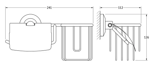 Держатель туалетной бумаги FBS Standard STA 053 Держатель туалетной бумаги FBS Standard STA 053