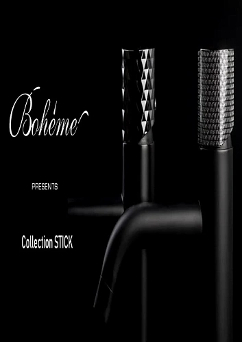 Смеситель для раковины Boheme STICK BLACK DIAMOND GOLD 122-BG Смеситель для раковины Boheme STICK BLACK DIAMOND GOLD 122-BG