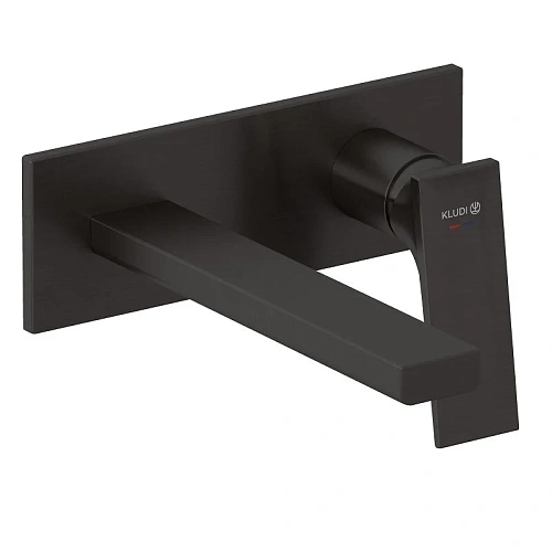 Смеситель для раковины Kludi DECUS 54244N275 настенный для внутренней части 38241 оружейная сталь Смеситель для раковины Kludi DECUS 54244N275 настенный для внутренней части 38241 оружейная сталь