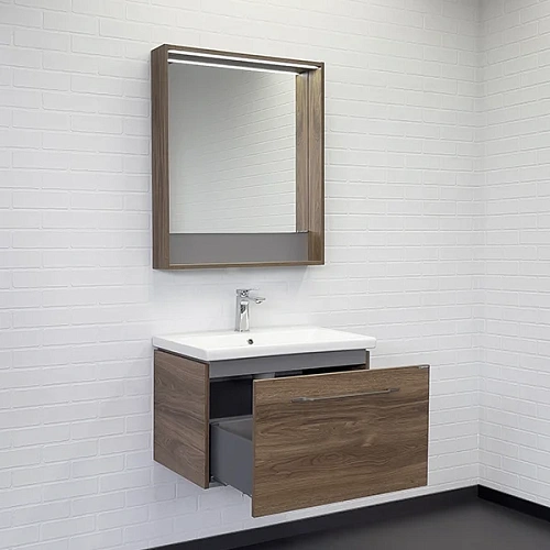 Тумба с раковиной Comforty Томари-70 00-00001279 дуб темно-коричневый раковина Como 70 Тумба с раковиной Comforty Томари-70 00-00001279 дуб темно-коричневый раковина Como 70