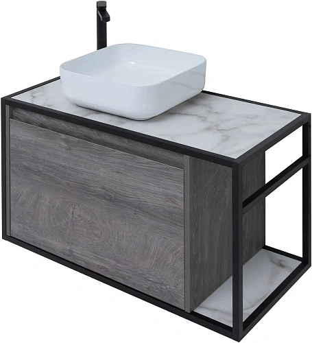 Тумба под раковину Aquanet Nova Lite Loft 90 L дуб рошелье 00261656 Тумба под раковину Aquanet Nova Lite Loft 90 L дуб рошелье 00261656