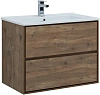 Тумба под раковину Aquanet Милан 85 дуб рустикальный 00339968 подвесная