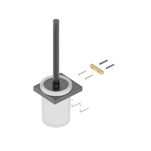 Ершик для унитаза Timo Petruma 15261/18 черное золото Ершик для унитаза Timo Petruma 15261/18 черное золото
