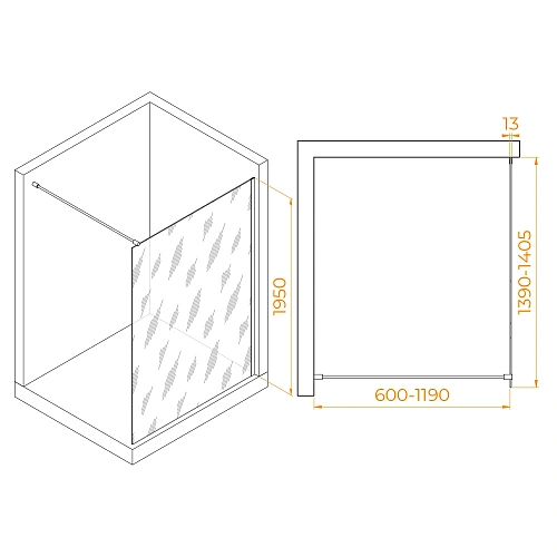 Душевая перегородка RGW Walk In WA-010G 1400 мм 351001014-16 золото, Easy Clean Душевая перегородка RGW Walk In WA-010G 1400 мм 351001014-16 золото, Easy Clean
