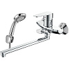 Картинка анонса товара «смеситель для ванны decoroom dr72043 универсальный с поворотным изливом 300 мм»