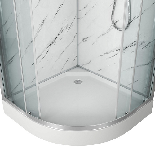 Душевая кабина Niagara Luxe NG-7702M (1000x1000х2100) низкий поддон (15см) стенки мрамор Душевая кабина Niagara Luxe NG-7702M (1000x1000х2100) низкий поддон (15см) стенки мрамор