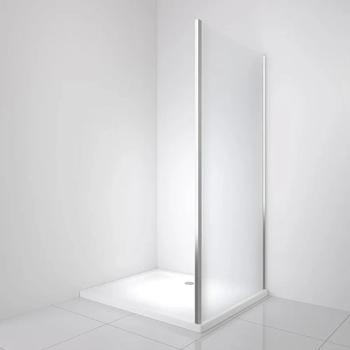 Боковая стенка BelBagno LUCE-90-FIX-P-Cr цвет профиля хром стекло рифленое Боковая стенка BelBagno LUCE-90-FIX-P-Cr цвет профиля хром стекло рифленое