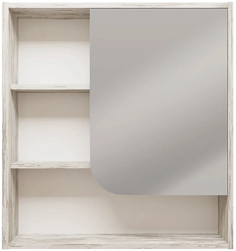 Зеркальный шкаф DIWO Самара 70 R, дуб скандинавский, квадратное, в скандинавском стиле, настенное 46 461898 Зеркальный шкаф DIWO Самара 70 R, дуб скандинавский, квадратное, в скандинавском стиле, настенное 46 461898