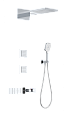 Душевая система Wonzon &amp; Woghand с термостатом, встраиваемая, хром (WW-D4538-A-CR)