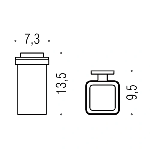 Стакан Colombo Basic Q B3702.CR-VAN подвесной, хром/матовое стекло Стакан Colombo Basic Q B3702.CR-VAN подвесной, хром/матовое стекло