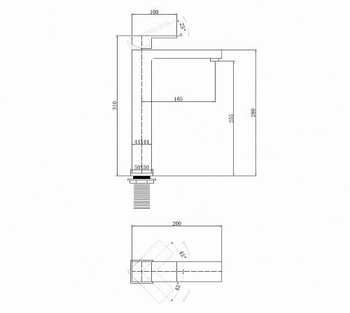 Смеситель для раковины ABBER Daheim AF8211NG никель Смеситель для раковины ABBER Daheim AF8211NG никель