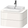 Картинка анонса товара «тумба под раковину duravit happy d.2 plus hp496002222 подвесная 65 см белая»