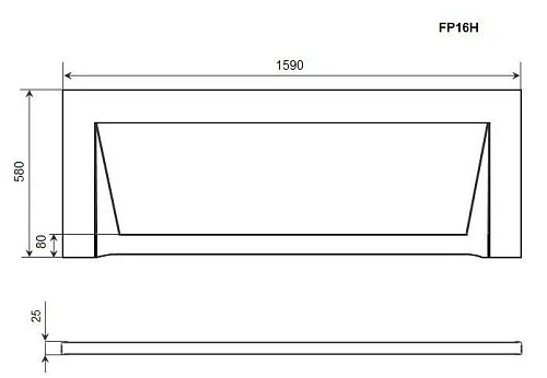 Экран для ванны фронтальный Timo FP16H 160 см Экран для ванны фронтальный Timo FP16H 160 см