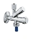 Вентиль угловой GROHE комбинированный 1/2″-3/8″ для подключения смесителей, хром (41070000)