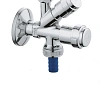 Вентиль угловой GROHE комбинированный 1/2″-3/8″ для подключения смесителей, хром (41070000) Вентиль угловой GROHE комбинированный 1/2″-3/8″ для подключения смесителей, хром (41070000)