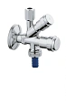 Вентиль угловой GROHE комбинированный 1/2″-3/8″ для подключения смесителей, хром (41070000) Вентиль угловой GROHE комбинированный 1/2″-3/8″ для подключения смесителей, хром (41070000)