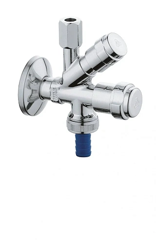 Вентиль угловой GROHE комбинированный 1/2″-3/8″ для подключения смесителей, хром (41070000) Вентиль угловой GROHE комбинированный 1/2″-3/8″ для подключения смесителей, хром (41070000)