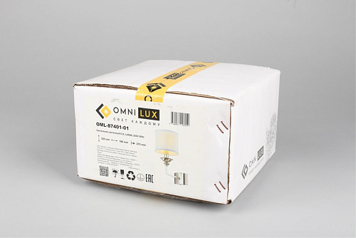 Светильник настенный (Бра) Omnilux Lezzeno OML-87401-01 Светильник настенный (Бра) Omnilux Lezzeno OML-87401-01