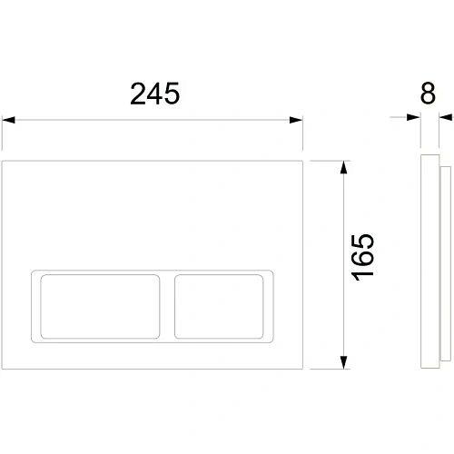 Инсталляция для унитаза TECE TECEspring S401201 с панелью смыва с прямоугольными кнопками, хром глянцевый Инсталляция для унитаза TECE TECEspring S401201 с панелью смыва с прямоугольными кнопками, хром глянцевый