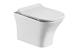 Унитаз подвесной CeramaLux 2615E белый с крышкой микролифт Унитаз подвесной CeramaLux 2615E белый с крышкой микролифт