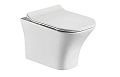 Унитаз подвесной CeramaLux 2615E белый с крышкой микролифт Унитаз подвесной CeramaLux 2615E белый с крышкой микролифт