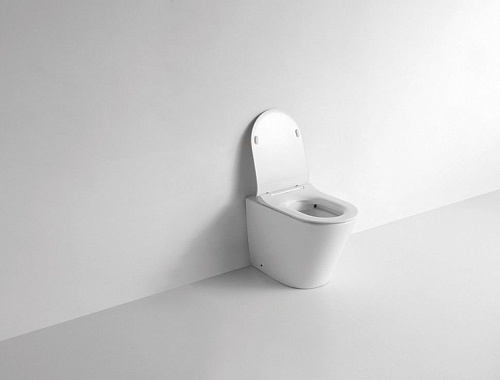 Унитаз приставной CeramaLux 3178 белый с крышкой микролифт Унитаз приставной CeramaLux 3178 белый с крышкой микролифт