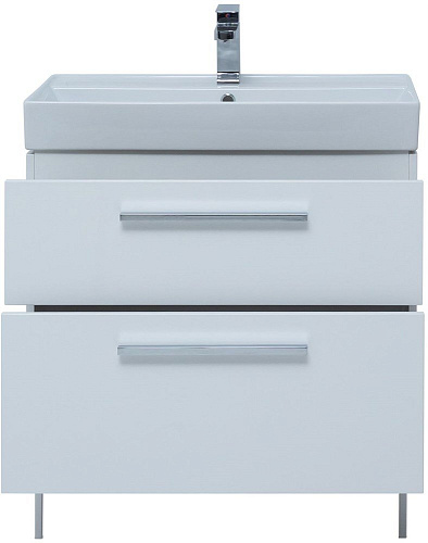 Тумба под раковину Aquanet Nova 75 белый (2 ящика) 00242262 Тумба под раковину Aquanet Nova 75 белый (2 ящика) 00242262